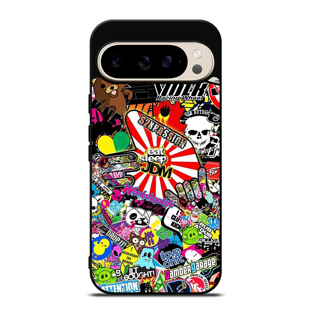 EAT SLEEP JDM STICKER BOMB 2 Google Pixel 9 Pro Case Cover