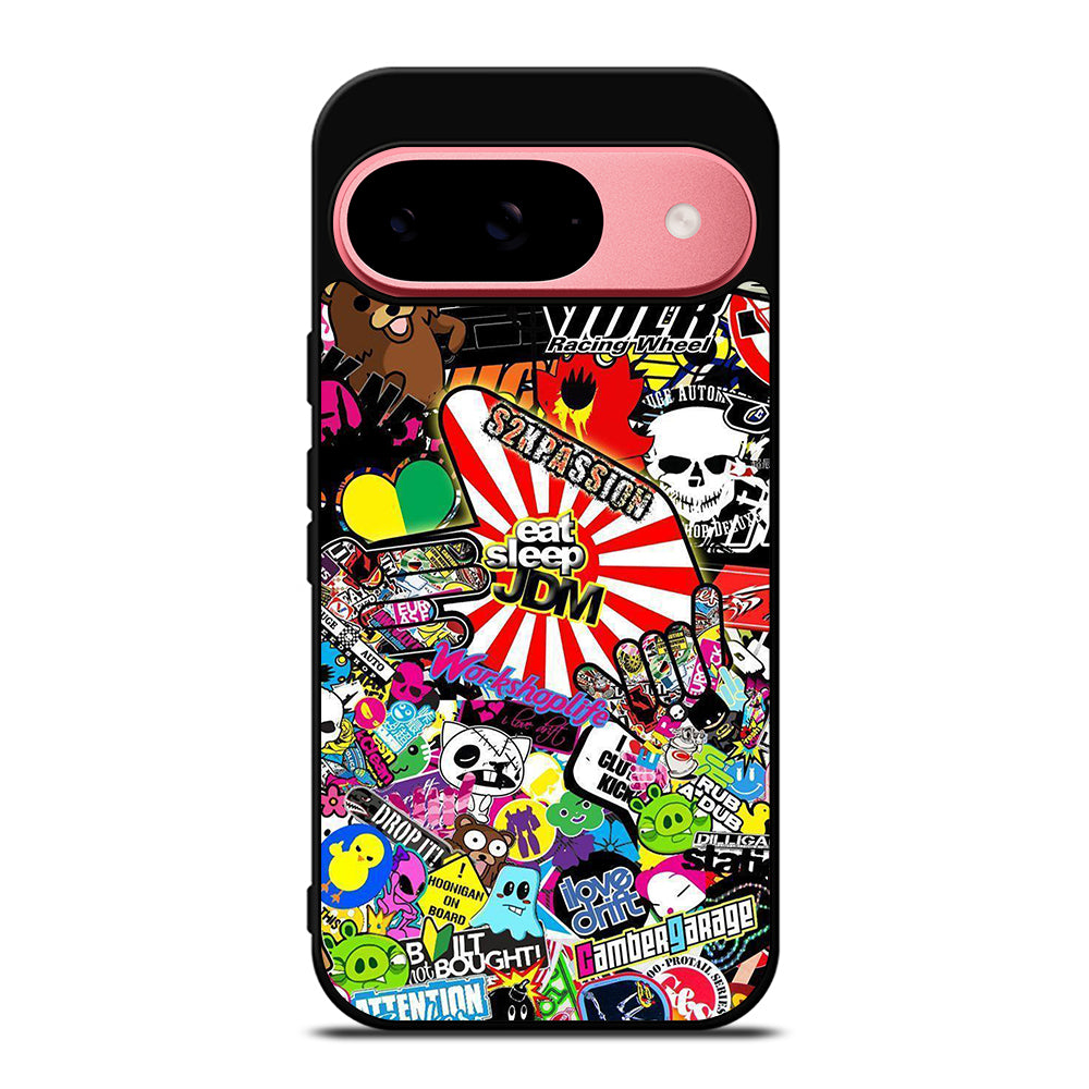 EAT SLEEP JDM STICKER BOMB 2 Google Pixel 9 Case Cover