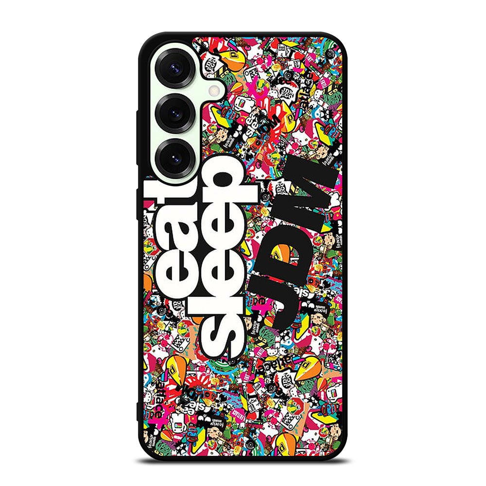 EAT SLEEP JDM STICKER BOMB Samsung Galaxy S25 Plus Case Cover