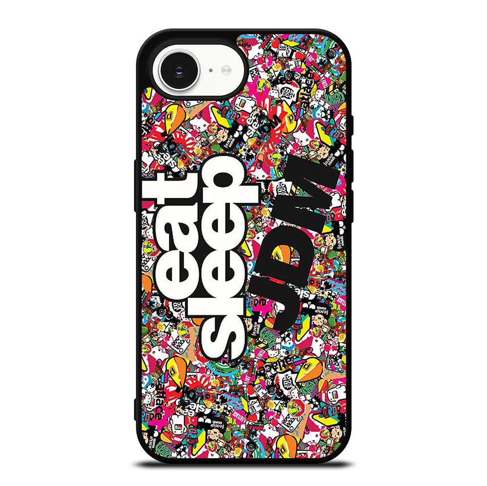 EAT SLEEP JDM STICKER BOMB iPhone 16e Case Cover