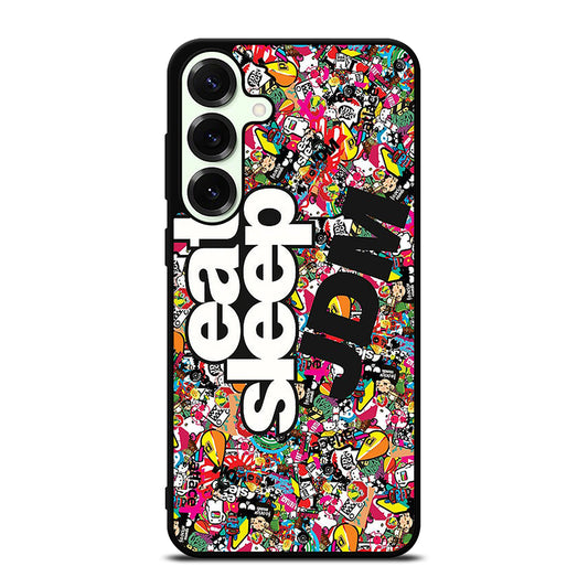 EAT SLEEP JDM STICKER BOMB Samsung Galaxy S26 Plus Case Cover