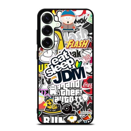 EAT SLEEP JDM STICKER Samsung Galaxy S25 Plus Case Cover