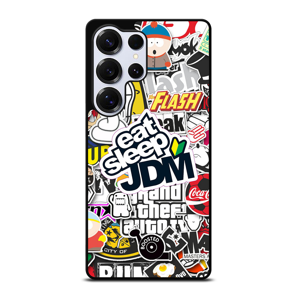 EAT SLEEP JDM STICKER Samsung Galaxy S25 Ultra Case Cover