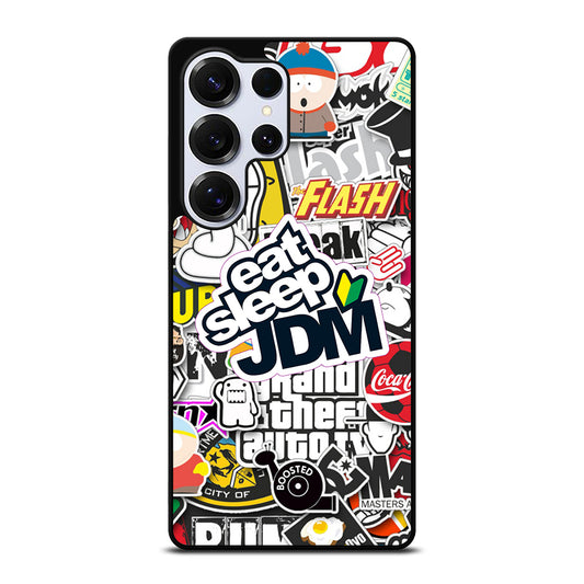 EAT SLEEP JDM STICKER Samsung Galaxy S25 Ultra Case Cover