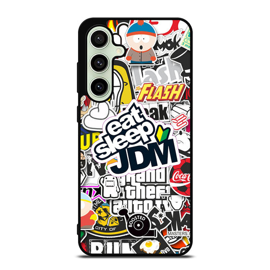 EAT SLEEP JDM STICKER Samsung Galaxy S24 FE Case Cover