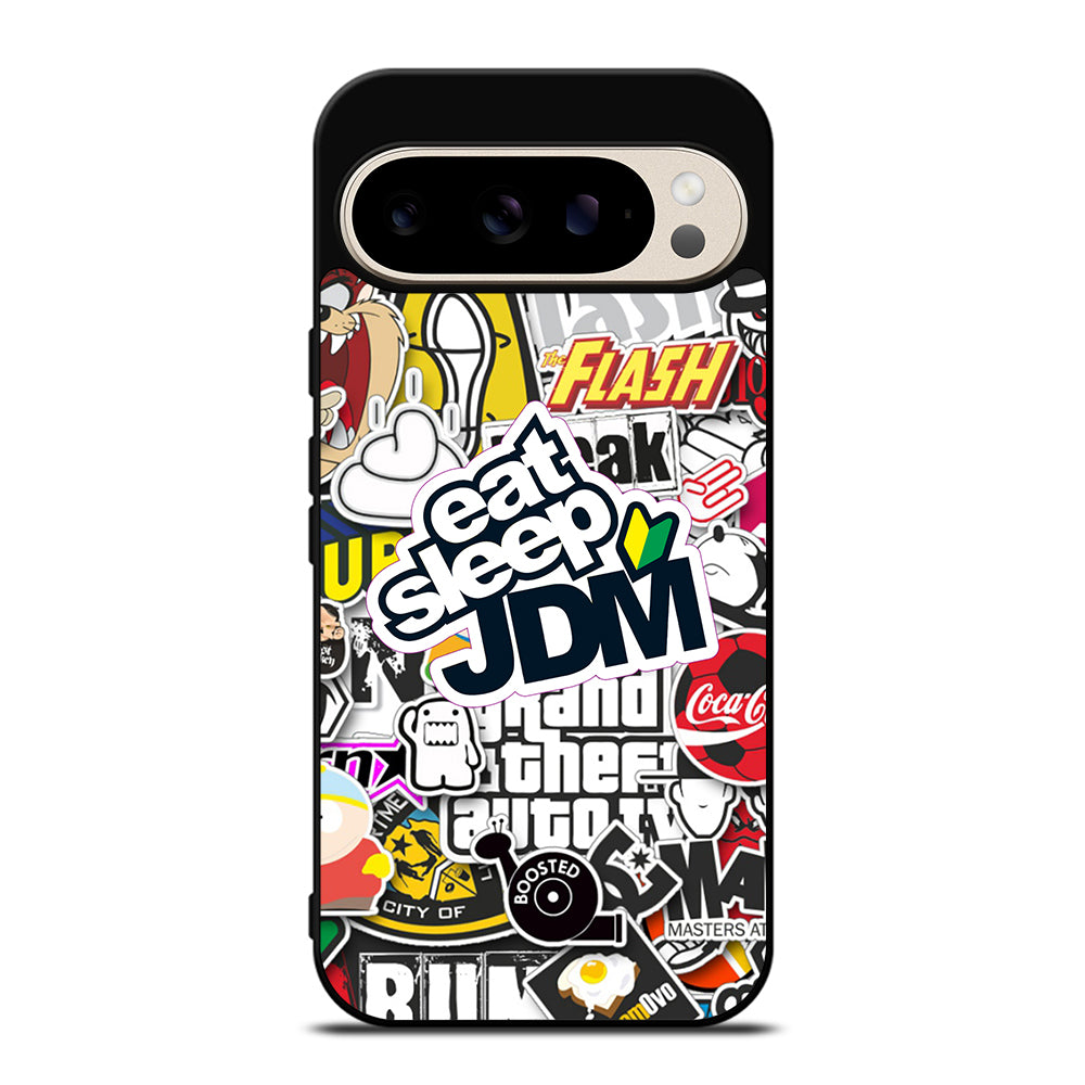 EAT SLEEP JDM STICKER Google Pixel 9 Pro Case Cover