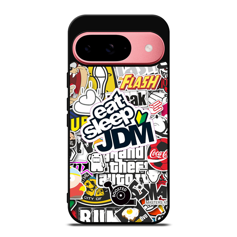 EAT SLEEP JDM STICKER Google Pixel 9 Case Cover