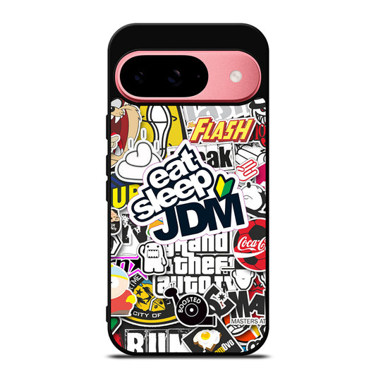 EAT SLEEP JDM STICKER Google Pixel 9 Case Cover