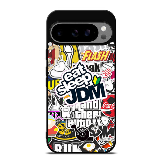 EAT SLEEP JDM STICKER Google Pixel 9 Pro XL Case Cover