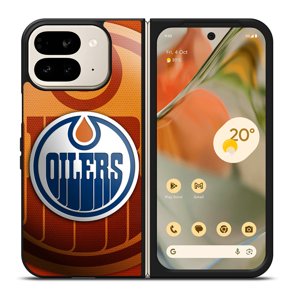 EDMONTON OILERS NHL ICON 3 Google Pixel 9 Pro Fold Case Cover