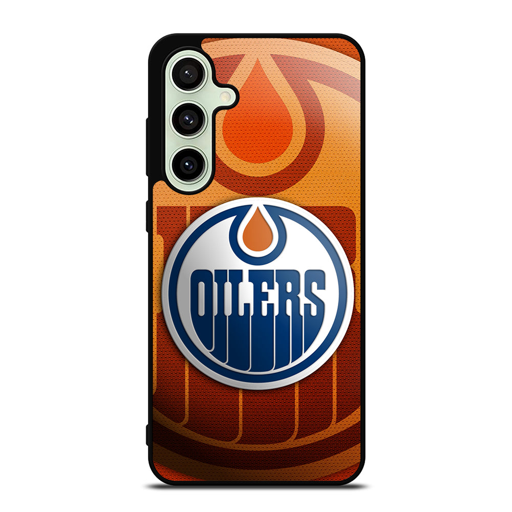 EDMONTON OILERS NHL ICON 3 Samsung Galaxy S24 FE Case Cover