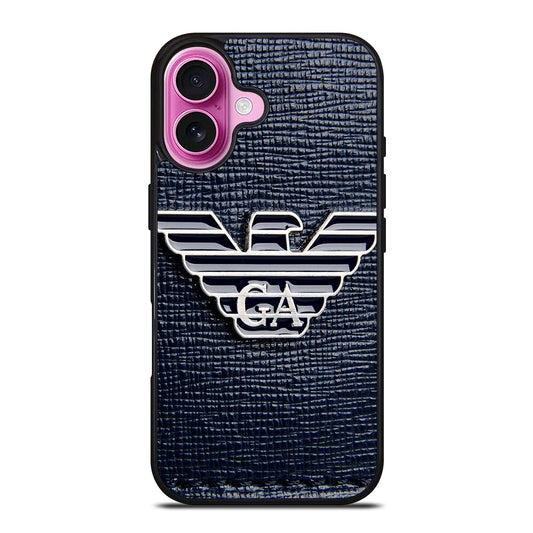 EMPORIO ARMANI EMBLEM iPhone 16 Plus Case Cover