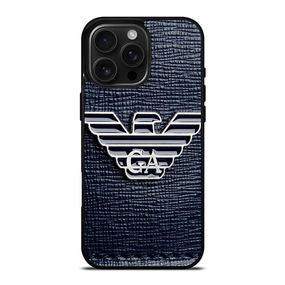 EMPORIO ARMANI EMBLEM iPhone 16 Pro Max Case Cover