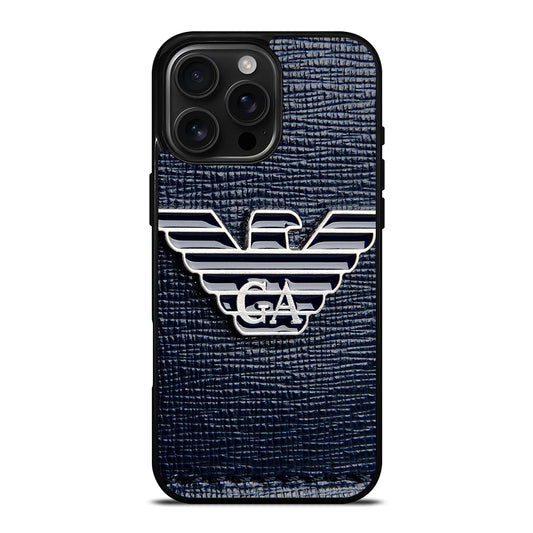 EMPORIO ARMANI EMBLEM iPhone 16 Pro Max Case Cover