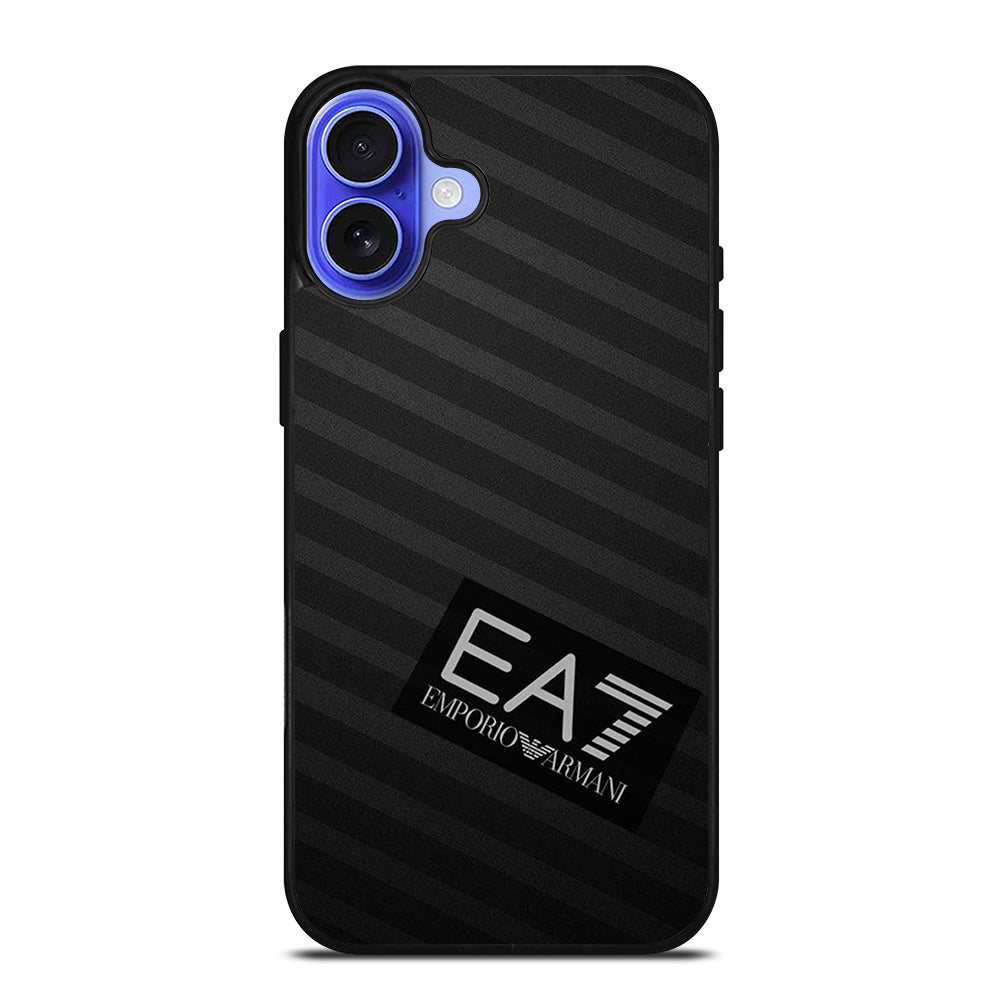 EMPORIO ARMANI STRIPE LOGO iPhone 16 Case Cover