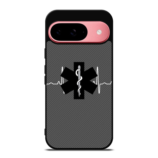 EMT EMS MEDICAL CARBON LOGO Google Pixel 9 Case Cover