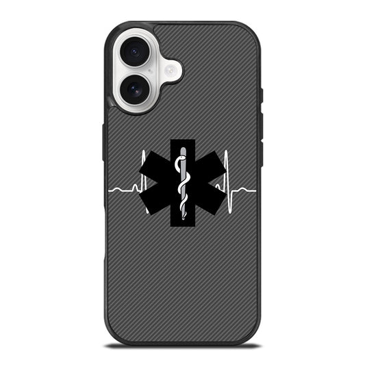 EMT EMS MEDICAL CARBON LOGO iPhone 17 Case Cover