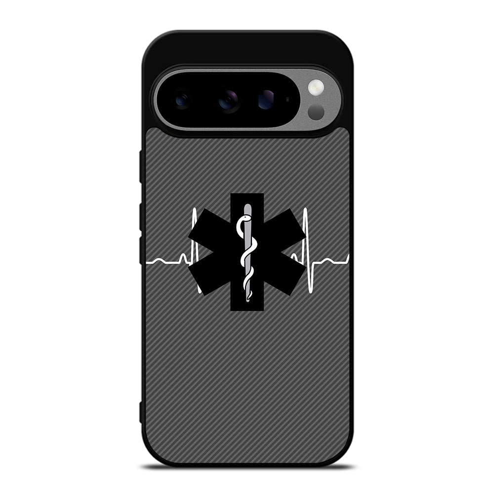 EMT EMS MEDICAL CARBON LOGO Google Pixel 9 Pro XL Case Cover