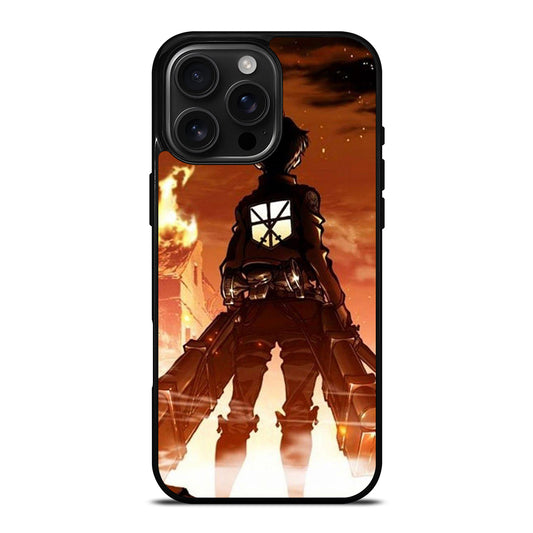 EREN YEAGER ATTACK ON TITAN ANIME iPhone 16 Pro Max Case Cover