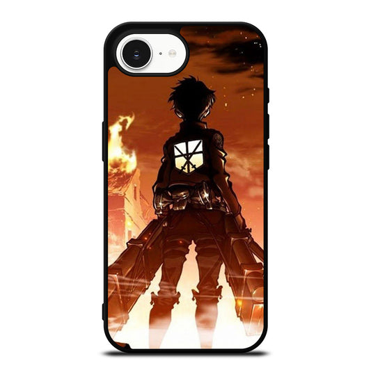 EREN YEAGER ATTACK ON TITAN ANIME iPhone 16e Case Cover