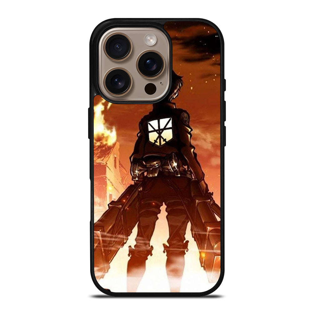 EREN YEAGER ATTACK ON TITAN ANIME iPhone 16 Pro Case Cover