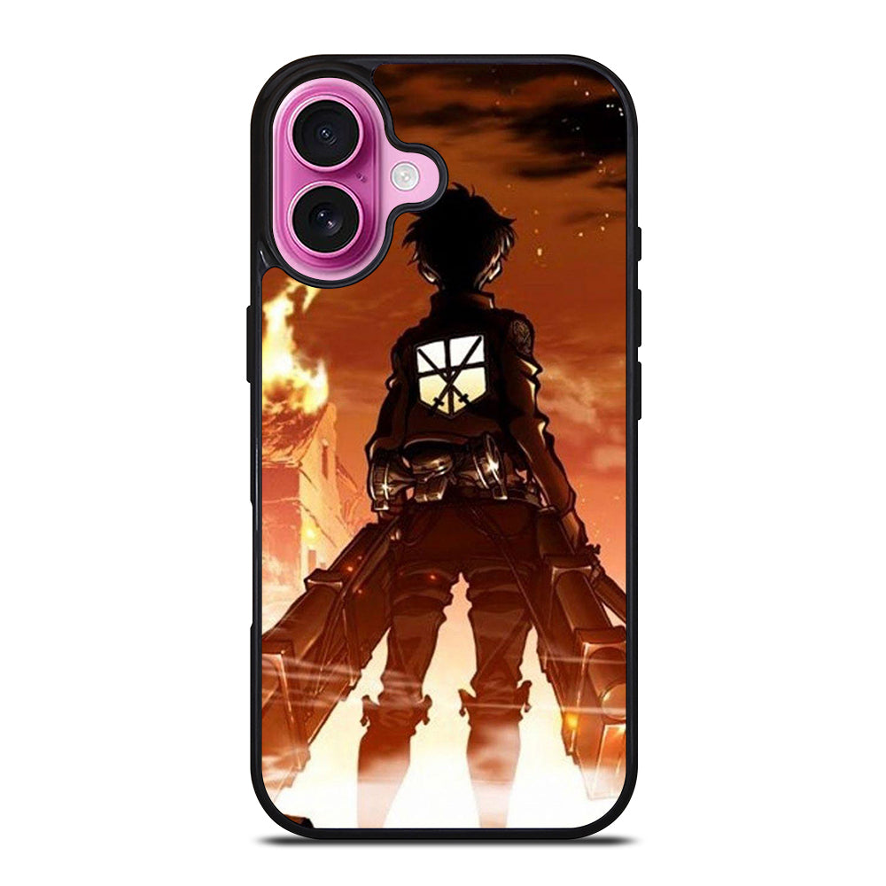 EREN YEAGER ATTACK ON TITAN ANIME iPhone 16 Plus Case Cover