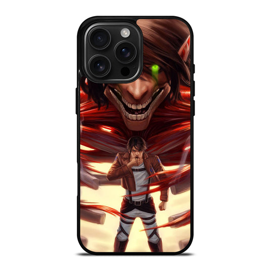 EREN YEAGER ATTACK ON TITAN ART iPhone 16 Pro Max Case Cover