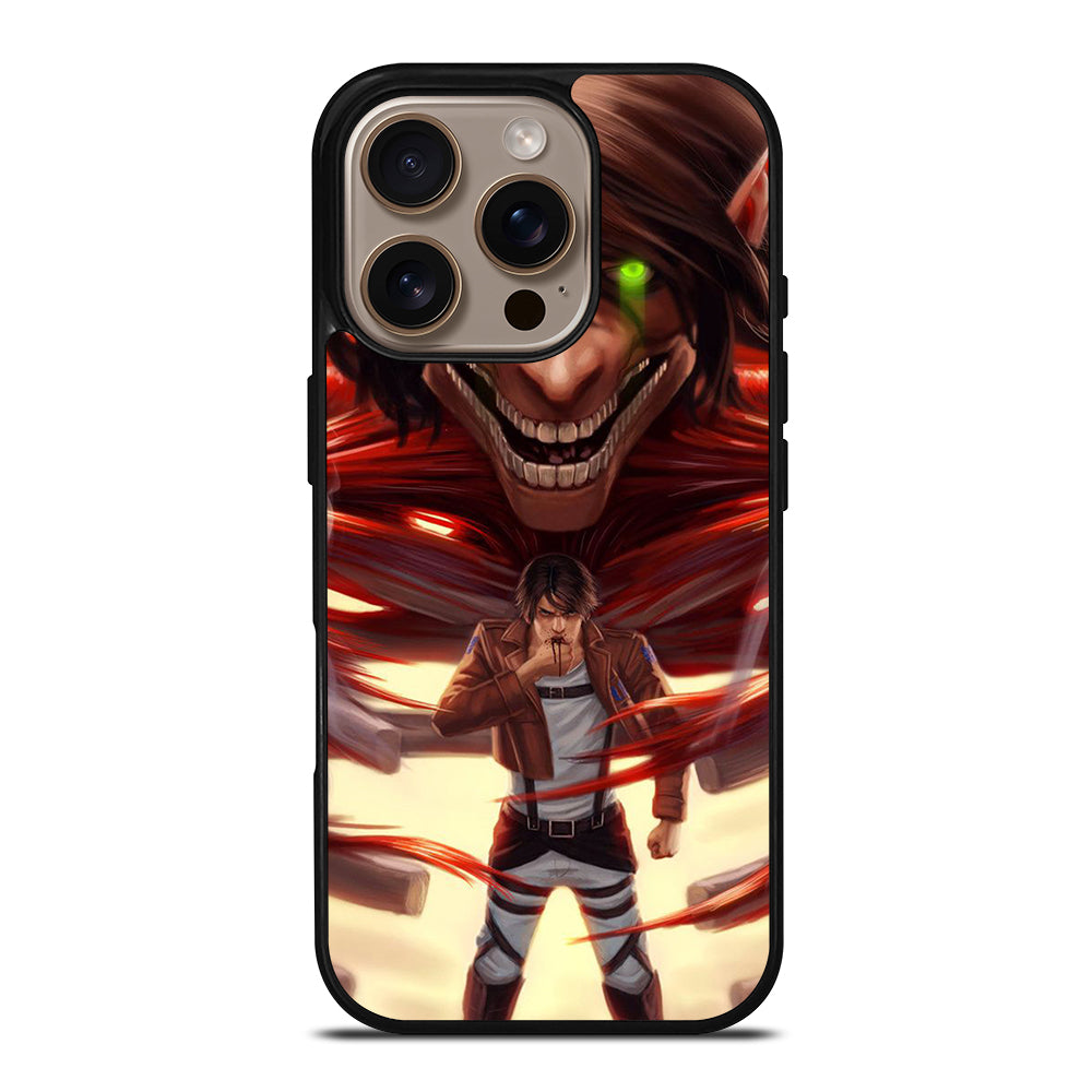 EREN YEAGER ATTACK ON TITAN ART iPhone 16 Pro Case Cover