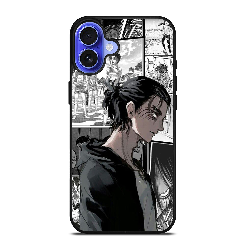 EREN YEAGER ATTACK ON TITAN COMIC iPhone 16 Case Cover