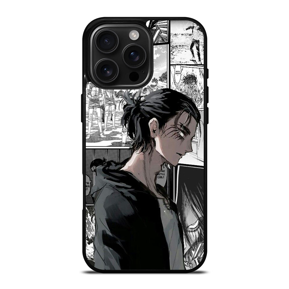 EREN YEAGER ATTACK ON TITAN COMIC iPhone 16 Pro Max Case Cover