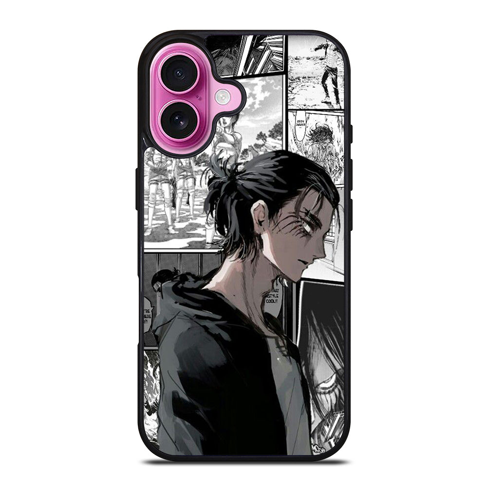 EREN YEAGER ATTACK ON TITAN COMIC iPhone 16 Plus Case Cover