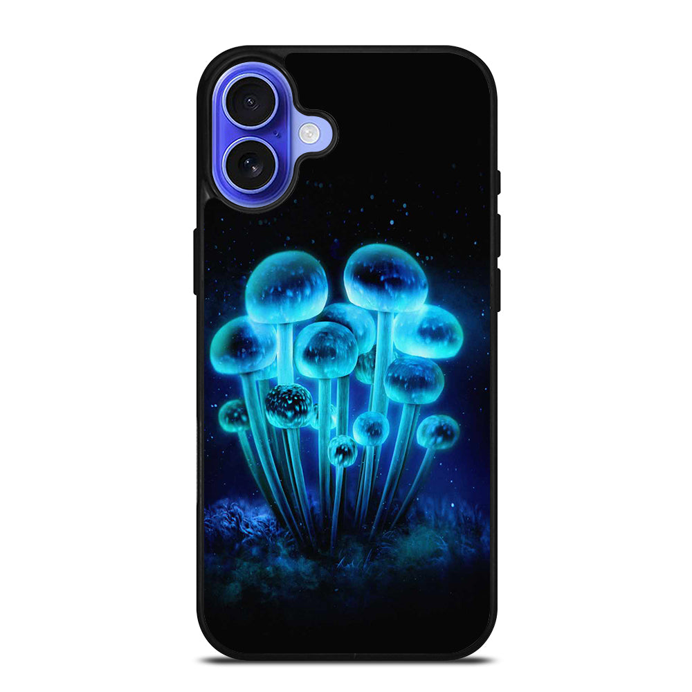 FANTASIA BLUE MUSHROOM ART 2 iPhone 16 Case Cover