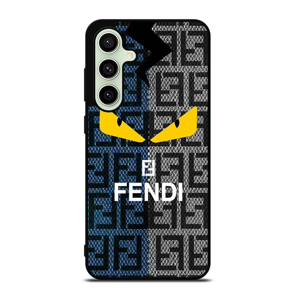 FENDI ROMA BLUE GRAY PATTERN Samsung Galaxy S24 FE Case Cover