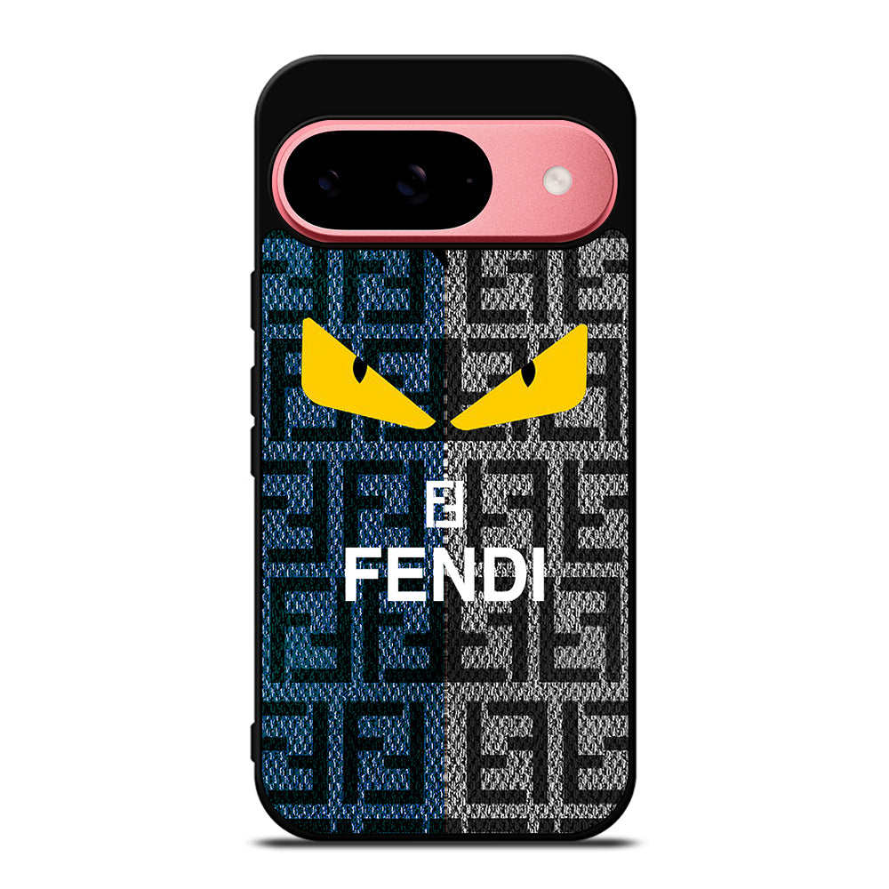 FENDI ROMA BLUE GRAY PATTERN Google Pixel 9 Case Cover