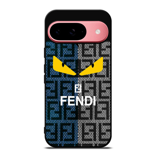 FENDI ROMA BLUE GRAY PATTERN Google Pixel 9 Case Cover