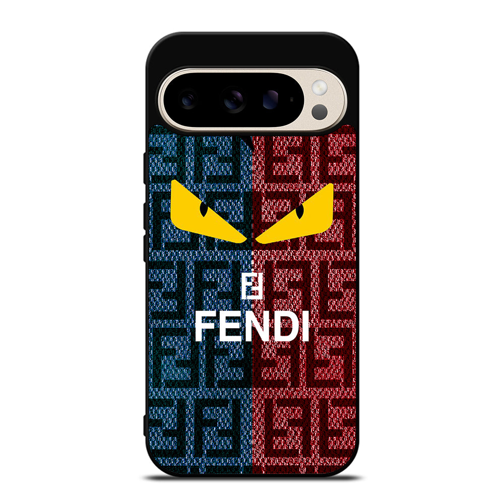 FENDI ROMA BLUE RED PATTERN Google Pixel 9 Pro Case Cover