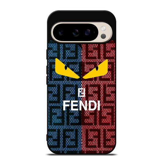 FENDI ROMA BLUE RED PATTERN Google Pixel 9 Pro Case Cover