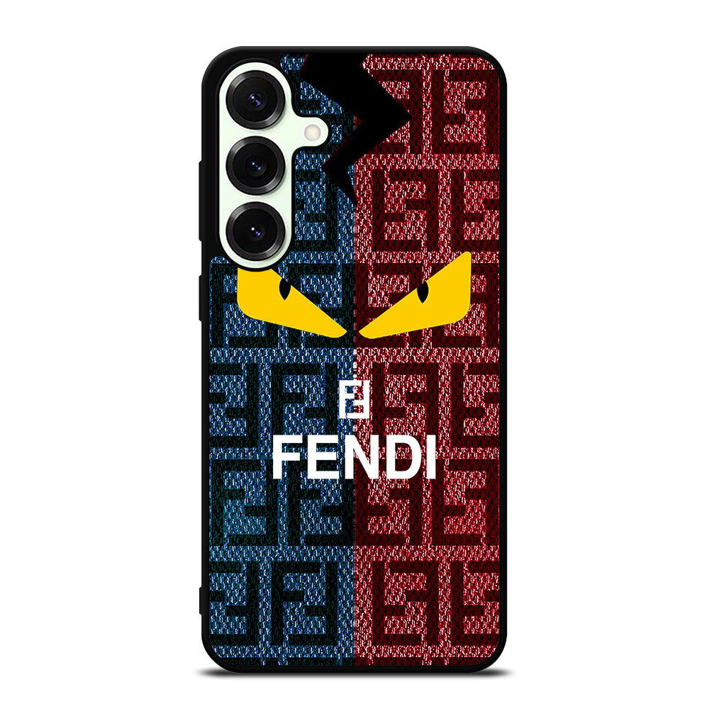 FENDI ROMA BLUE RED PATTERN Samsung Galaxy S26 Plus Case Cover