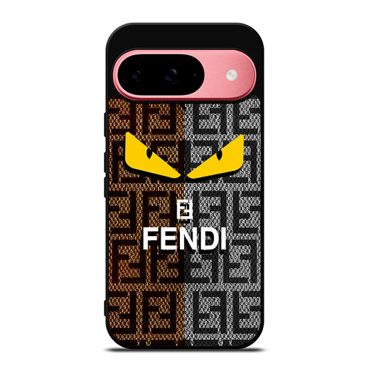 FENDI ROMA BROWN GREY PATTERN Google Pixel 9 Case Cover