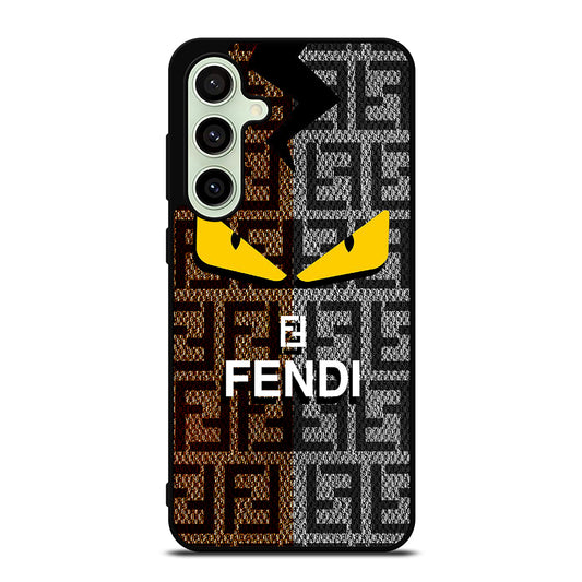 FENDI ROMA BROWN GREY PATTERN Samsung Galaxy S24 FE Case Cover