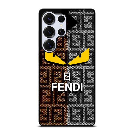 FENDI ROMA BROWN GREY PATTERN Samsung Galaxy S25 Ultra Case Cover
