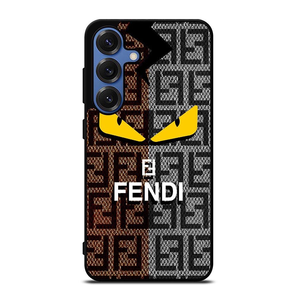 FENDI ROMA BROWN GREY PATTERN Samsung Galaxy S25 Case Cover