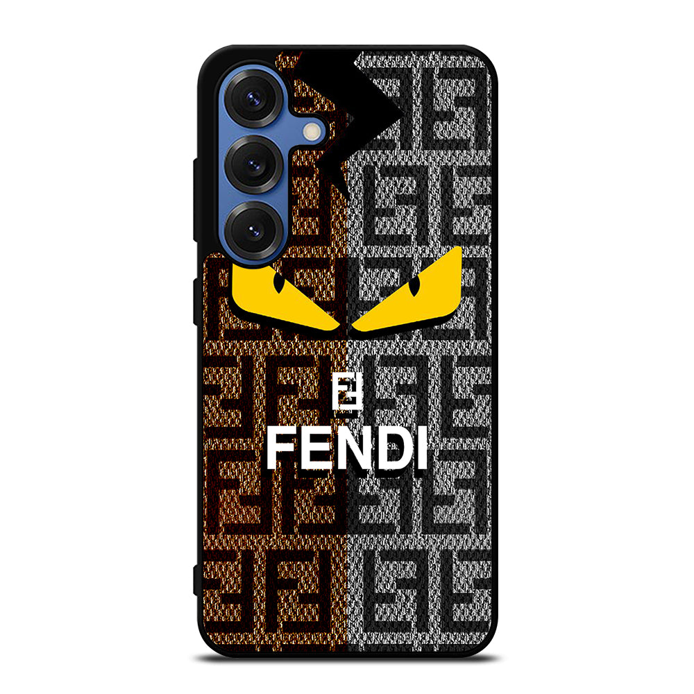FENDI ROMA BROWN GREY PATTERN Samsung Galaxy S26 Case Cover