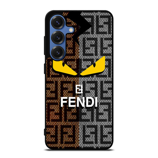 FENDI ROMA BROWN GREY PATTERN Samsung Galaxy S26 Case Cover