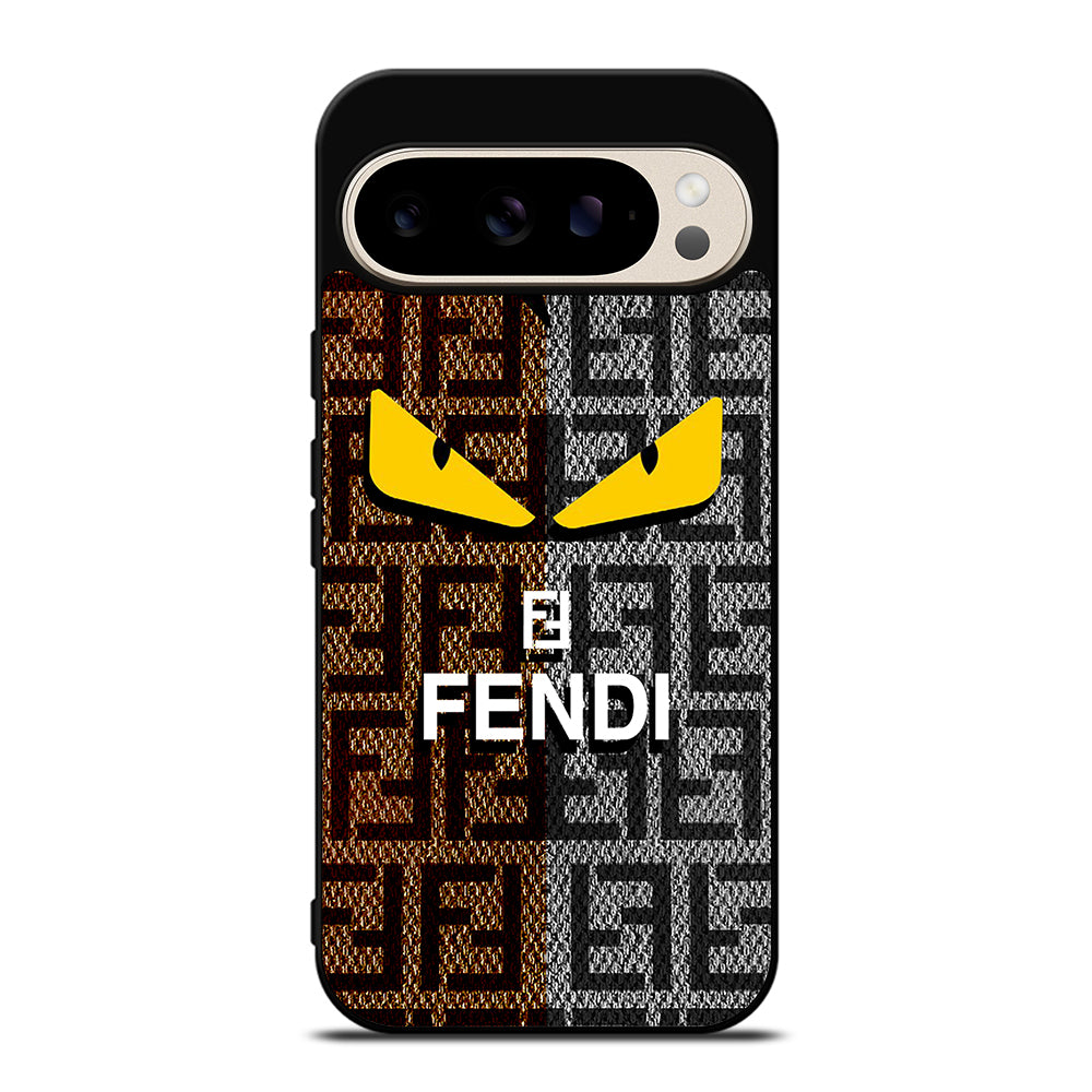 FENDI ROMA BROWN GREY PATTERN Google Pixel 9 Pro Case Cover