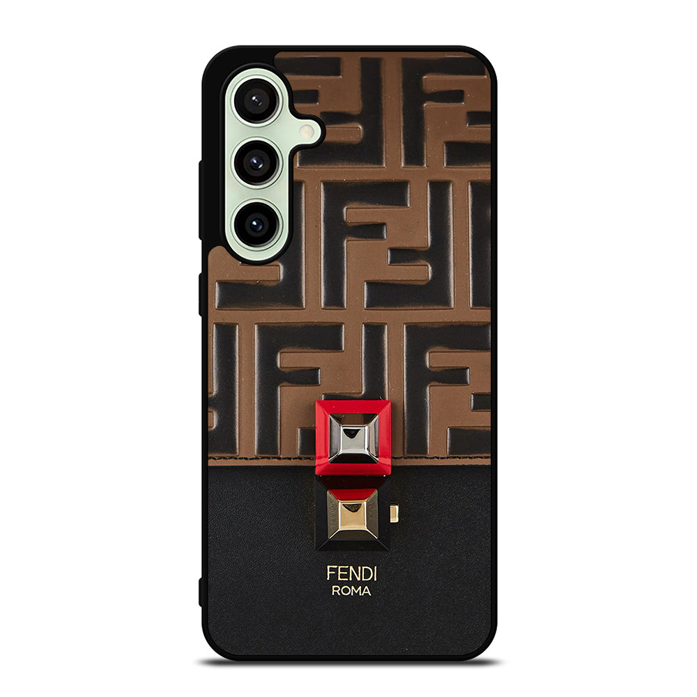 FENDI ROMA BROWN PATTERN Samsung Galaxy S24 FE Case Cover