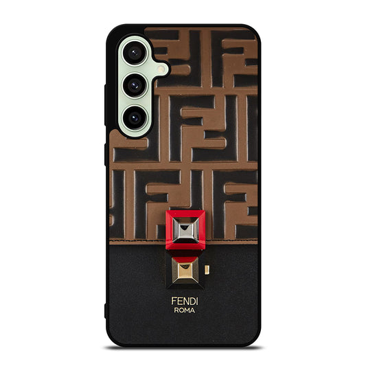 FENDI ROMA BROWN PATTERN Samsung Galaxy S24 FE Case Cover