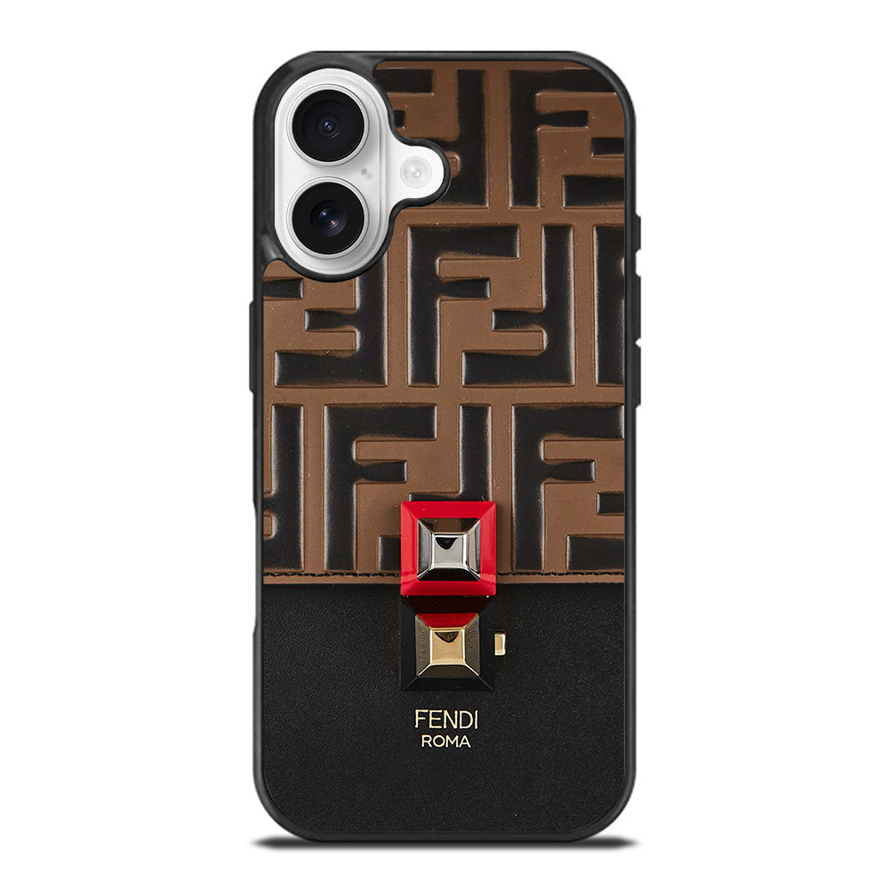 FENDI ROMA BROWN PATTERN iPhone 17 Case Cover