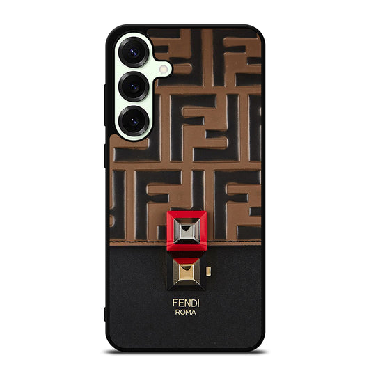 FENDI ROMA BROWN PATTERN Samsung Galaxy S26 Plus Case Cover