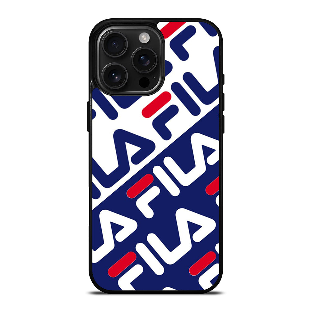 FILA PATTERN LOGO iPhone 16 Pro Max Case Cover